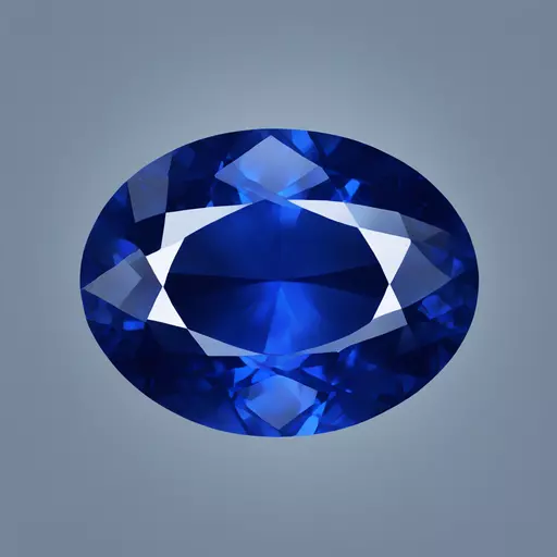sapphire oval gem emoji