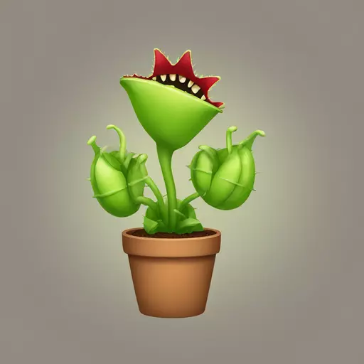 Venus flytrap emoji