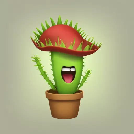 Venus flytrap emoji