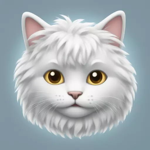 Fluffy kitty emoji