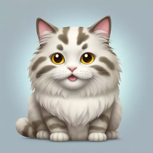 fluffy cat emoji