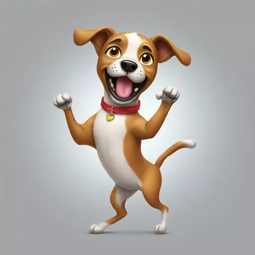 Dancing dog emoji