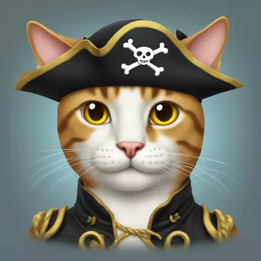 cat pirate emoji