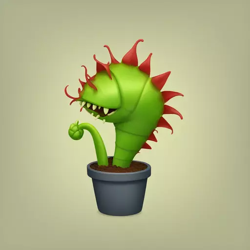 Venus flytrap emoji