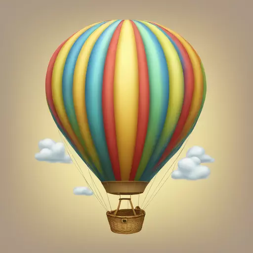 hot air balloon emoji