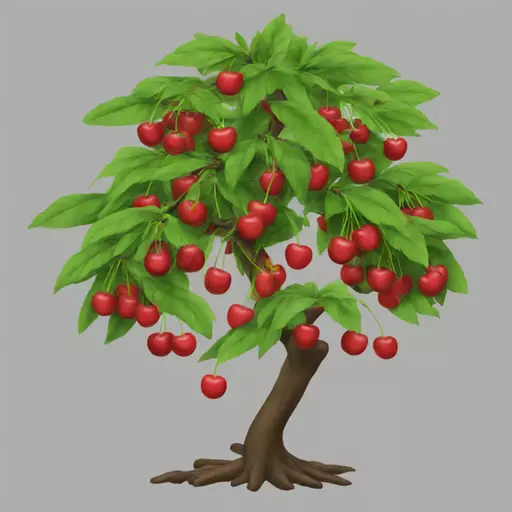 Cherry bonsái tree emoji