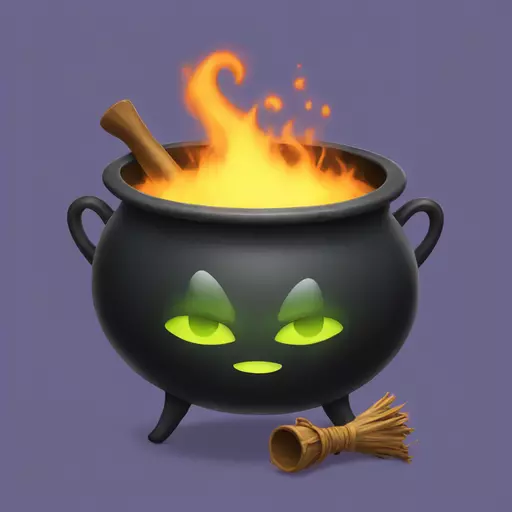 witch cauldron emoji