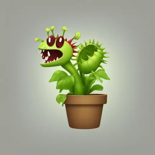 Venus flytrap emoji