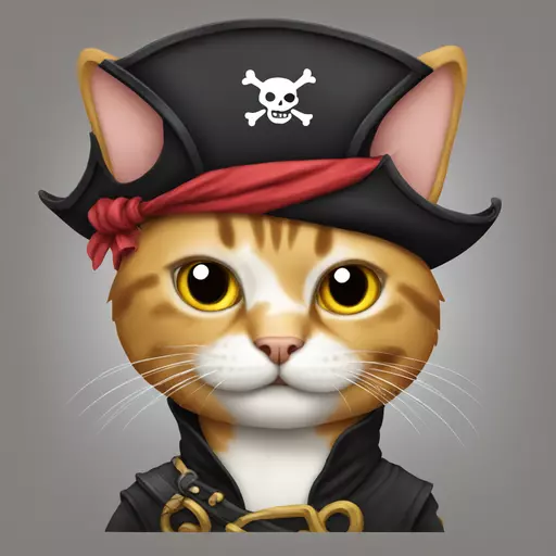 cat pirate emoji