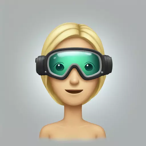 woman with diving mask emoji