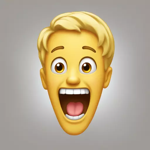 laugh very very loudly in an exaggerated manner emoji