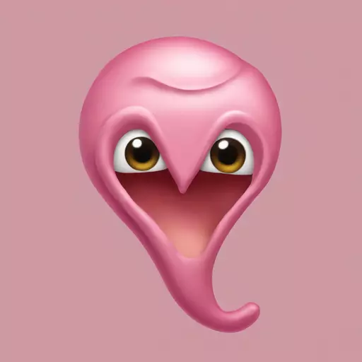 vagina, húmeda rosada emoji