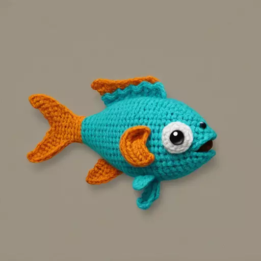 a fish is crochet emoji