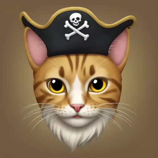 cat pirate emoji