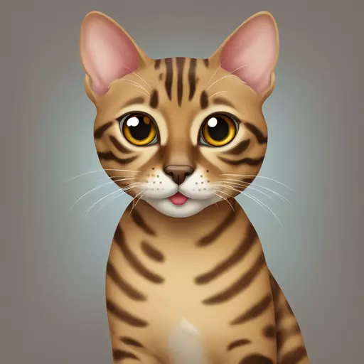 Mink bengal cat  emoji