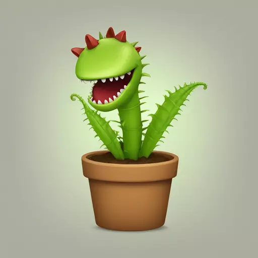 Venus flytrap emoji