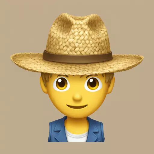 straw hat emoji