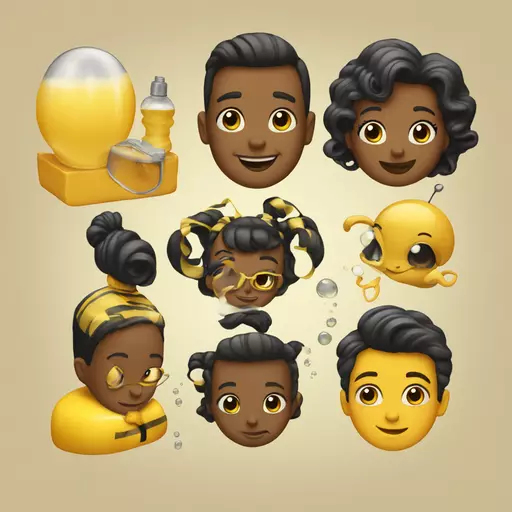 What begins with B? Barber, baby, bubbles and a bumblebee.  emoji