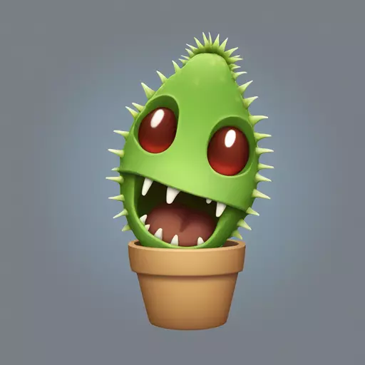 Venus flytrap emoji