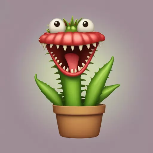 Venus flytrap emoji