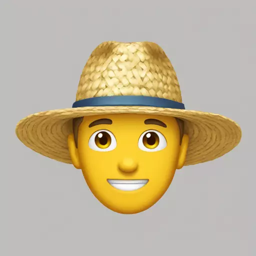 straw hat emoji