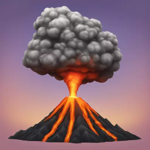 volcano emoji