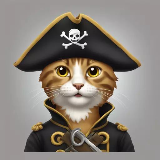 cat pirate emoji