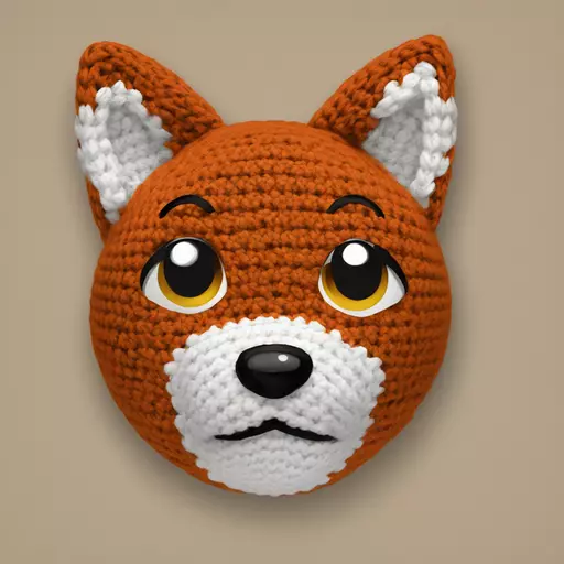 fox crochet emoji