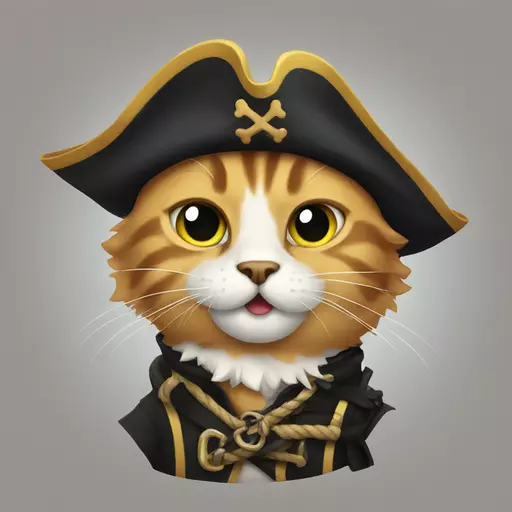 cat pirate emoji