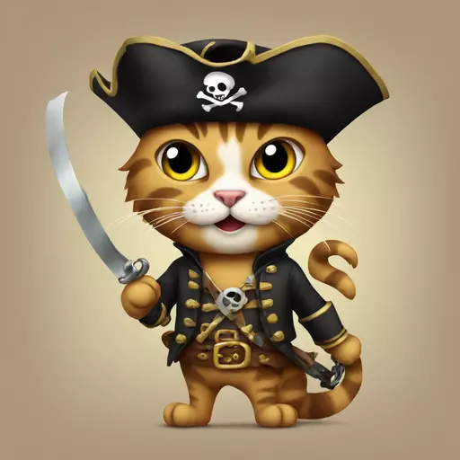 cat pirate emoji