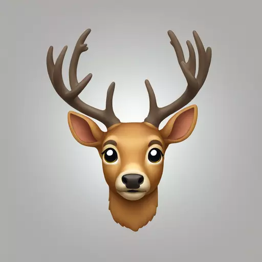 deer head emoji