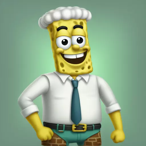 Spongebob working at The Krusty Krab emoji