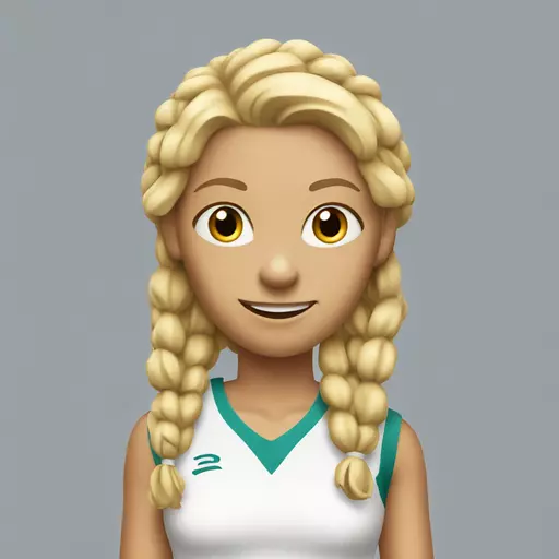 Blonde tennis player  emoji