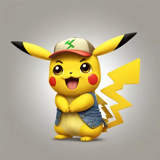 pikachu cool emoji