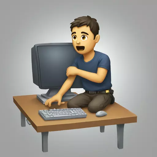 Computer breakdown emoji