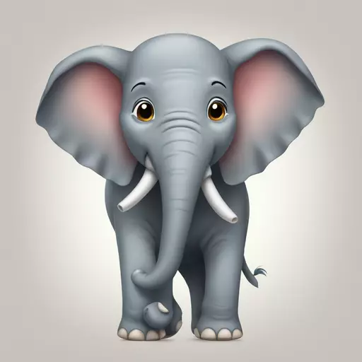 happy elephant emoji