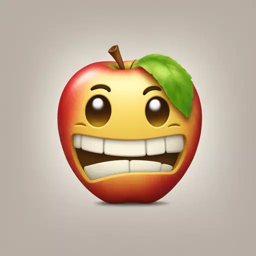 Smiley style apple avec cette tête qui demande un câlin LES BRAS OUVERTS : 🫲😔🫱 emoji