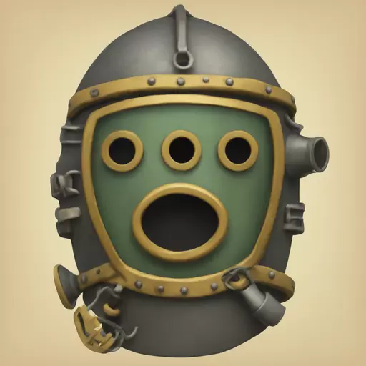 medieval scuba mask emoji