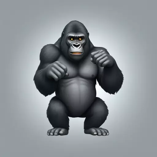 an gorilla that its doing an rock hand emoji emoji