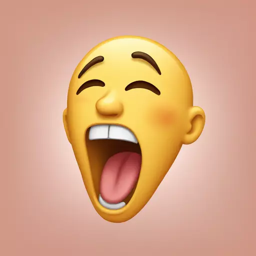 yawning face emoji