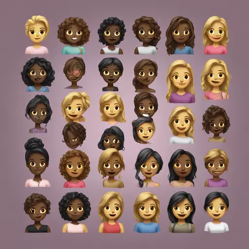 10 girls emoji