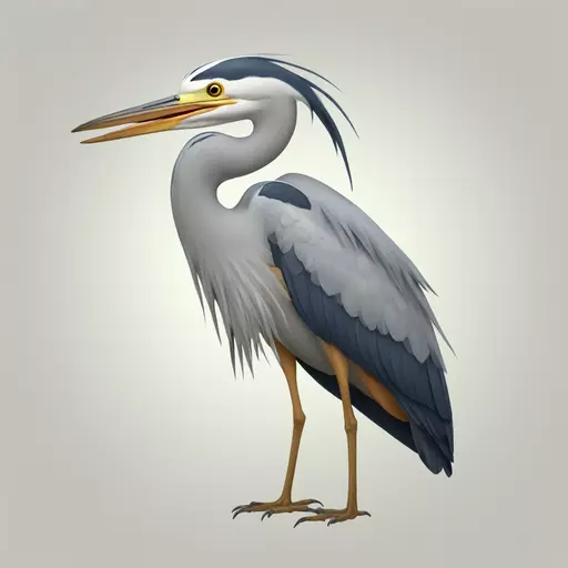 Laughing heron emoji