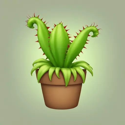 Venus flytrap emoji