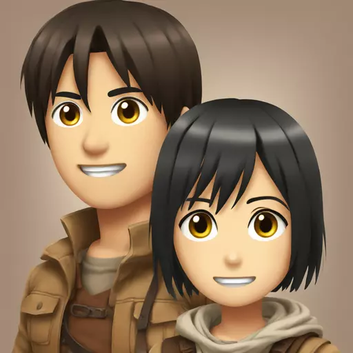Mikasa and eren emoji
