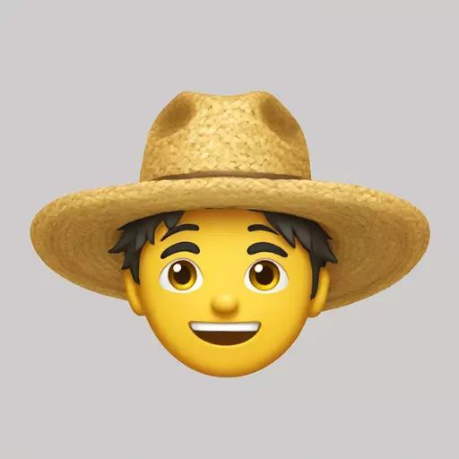 straw hat emoji