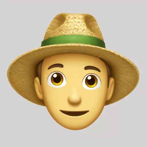 straw hat emoji