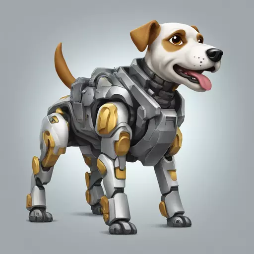 mecha dog emoji