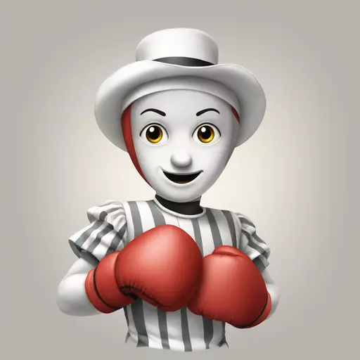 pierrot boxing emoji