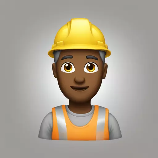 Construction worker as princess emoji