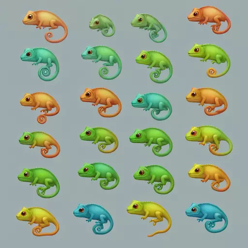 Chameleons emoji